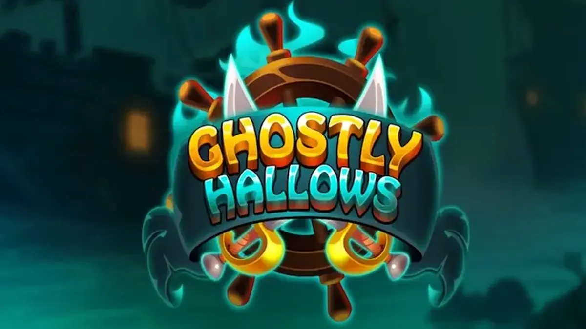 Tampilan antarmuka game slot Ghostly Hallows pada layar perangkat seluler